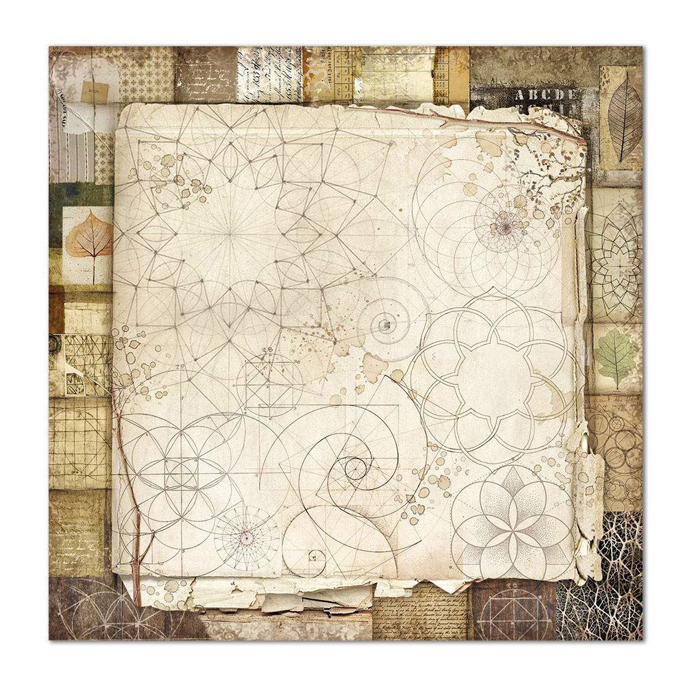 STAMPERIA INTERNATIONAL, KFT PAPER PAD 12X12 10PK FOREST, 30.5 x 30.5 (12" x 12"), Multicoloured