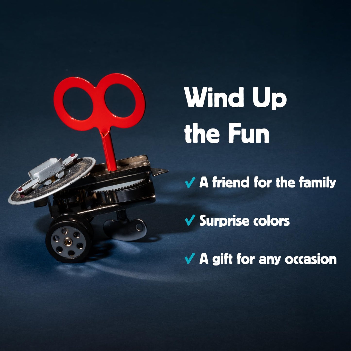 Kikkerland Sparklz Wind Up Gear Box
