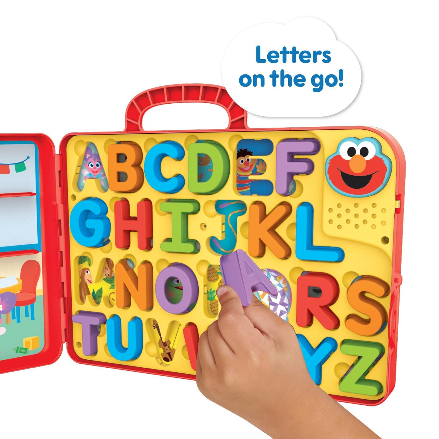 Sesame Street Elmo’s Learning Letters Bus Activity Board, Preschool Learning and Education, Kids Toys for Ages 2 Up by Just Play