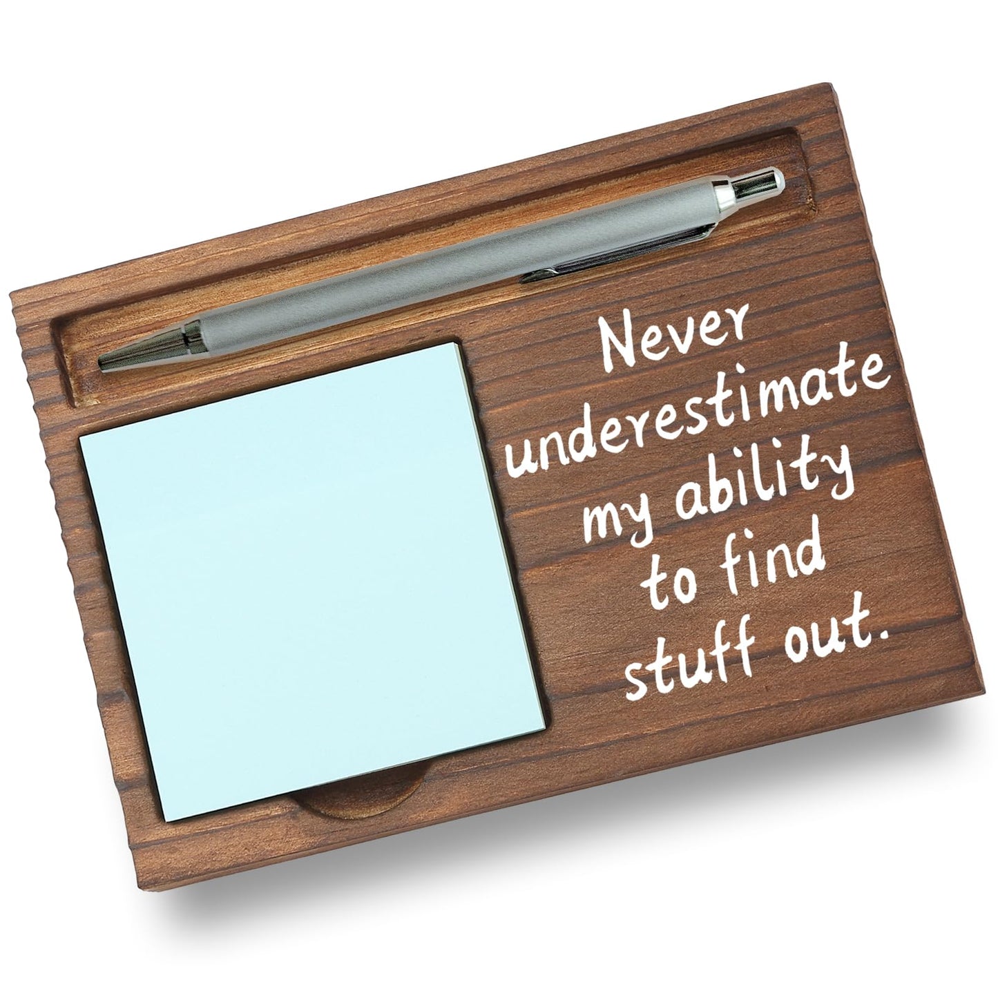 Pariveca Funny Coworker Gift Sticky Note Holder, Office Humor Desk Organizer Appreciation Thank You Gift for Coworker Friend Boss Mentor, Funny Desk Accessory PB069
