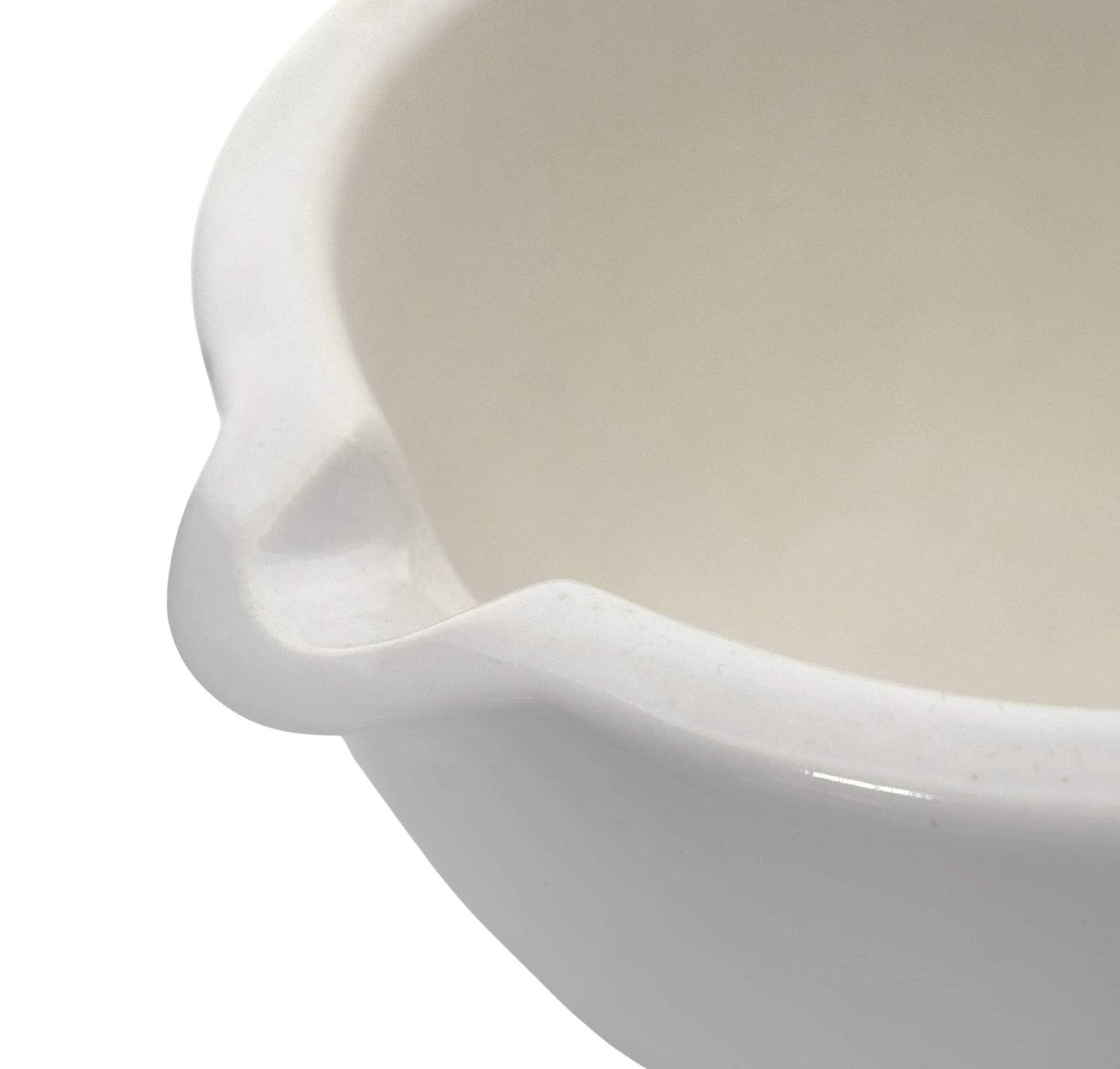EISCO Porcelain Mortar & Pestle Set, 2oz (60ml) - Unglazed Grinding Surface - Excellent for Kitchen or Laboratory - Grinds Powdered Chemicals, Herbs & Spices - Pill Crusher - White