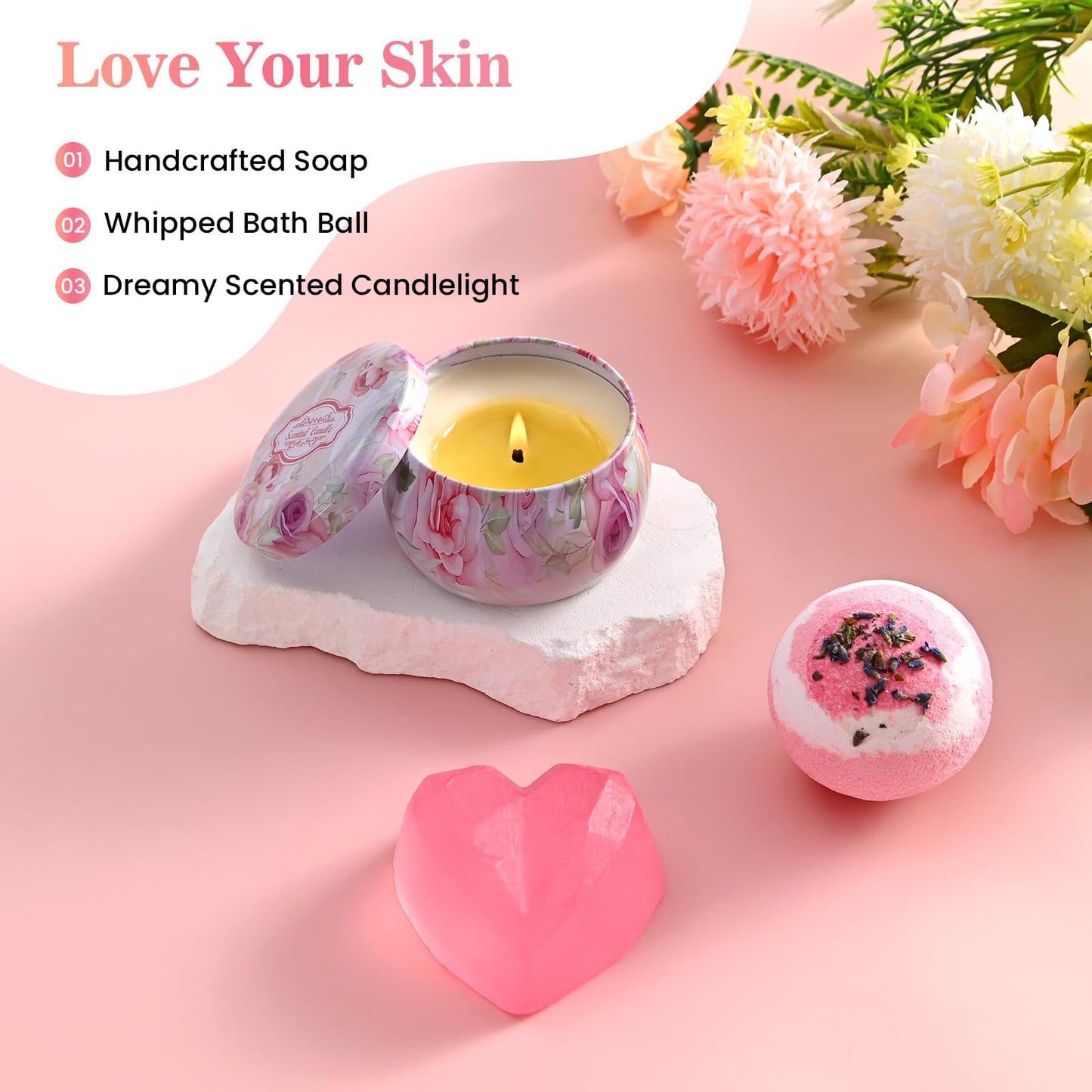 Gifts For Women,Birthday Presents,Birthday Gift Sets,Get Well Gift Baskets,Self-Care Gift Sets Featuring Blankets,Mug, Scented Candle,Soothing Spa Care Sets—Heartwarming Gift Exclusively For Women
