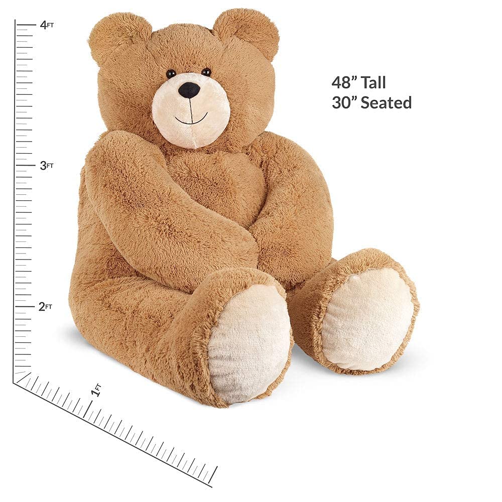 Vermont Teddy Bear Giant Stuffed Animal 4 FT - Big Easter Teddy Bear for Kids & Adults | Stuffed in Vermont, USA - Eco Friendly Gift Saves 200 Plastic Bottles