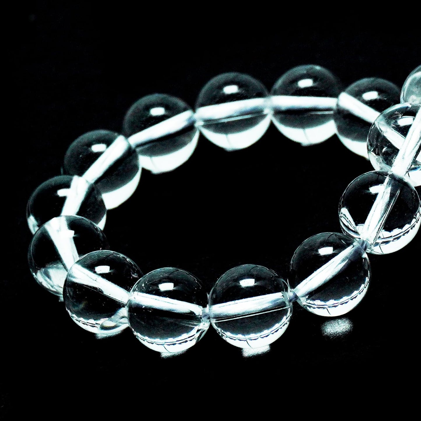 DIQIO Clear Quartz Crystals - Round Loose Stone Beads for Jewelry Making, 6mm (58-60pcs, Clear Quartz Crystals)