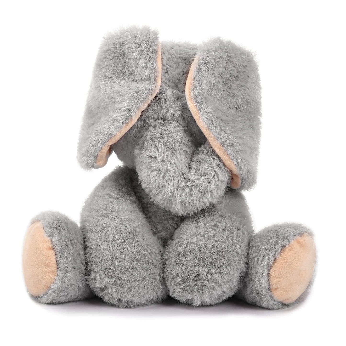 TCBunny Baby Elephant Bedtime Stuffed Animal Plush Toy 11", Kids, Aichie (Grey)