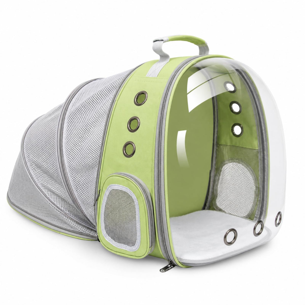 Expandable Cat Carrier Backpack with Bubble Window, Blue