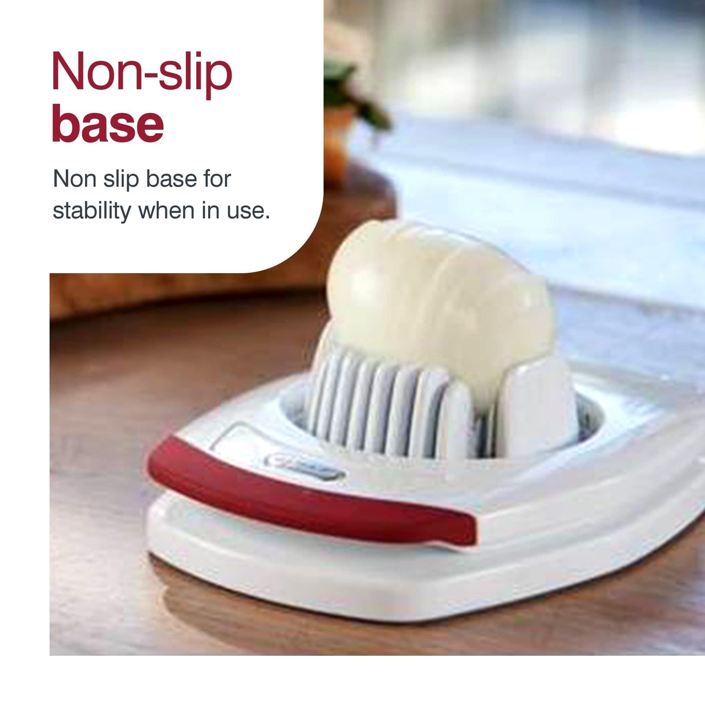ZYLISS Egg Slicer - Non Slip, Egg Cutter and Wedger with Built in Shell Piercer