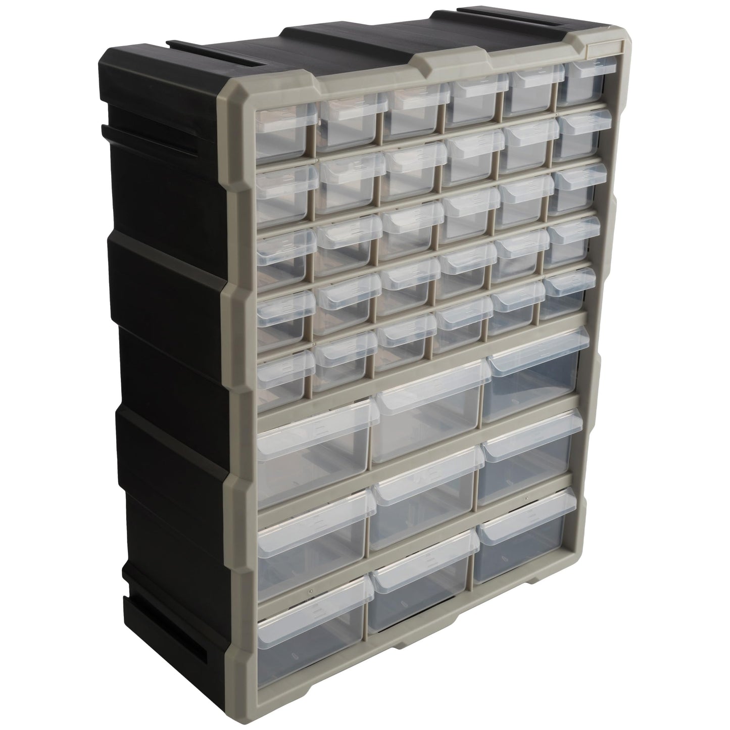 Stalwart 39-Drawer Plastic Small Parts Organizer - Desktop or Wall Storage Drawers for Organizing Hardware, Crafts, Garage, or Classroom (Black)