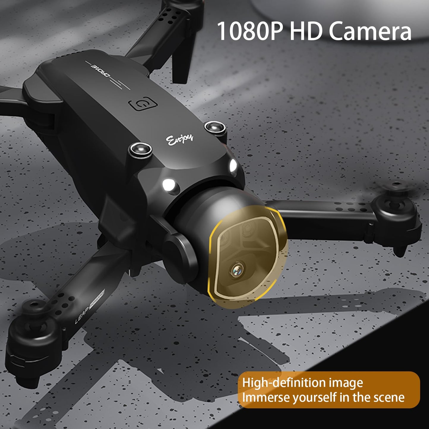 LAWFIG Drone with Camera for Adults Beginners, FPV Foldable RC Quadcopter Toys, Helicopter Toys, 1080P HD Camera Drone, Altitude Hold, One Key Take-off/Landing, 3D Flips, Waypoints fly, Headless Mode