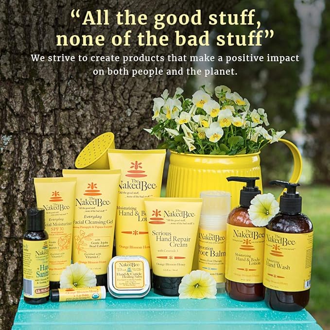 The Naked Bee Orange Blossom Honey Lotion and Lip Balm Set + Honey Collection 3 Piece Gift Set + Oatmeal & Honey Triple Milled Soap 5oz