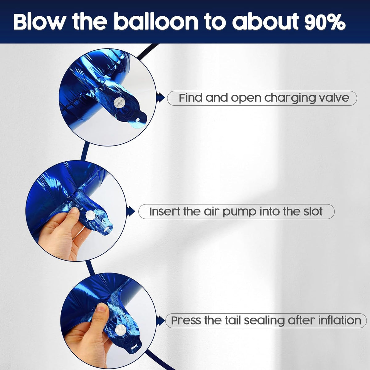 2026 Balloon - Night Blue Birthday Number Balloons, 40 Inch Large Foil Balloons for Men Women Boys Girls Night Blue Themed Birthday Decorations，Number 2026 Balloon