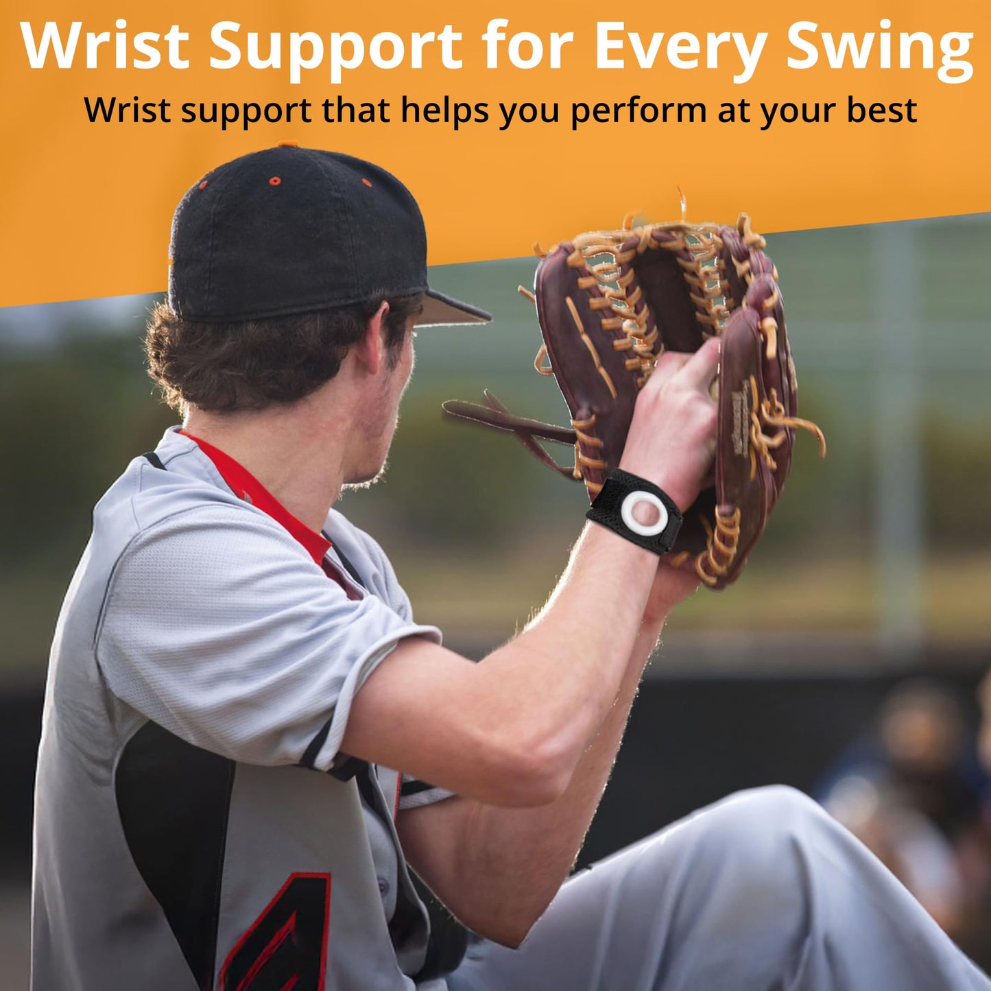 BULLSEYE TFCC Tear Wrist Brace – Adjustable Wrist Band with Silicone Ring Stabilizer for Ulnar-Sided Pain, DRUJ Instability, Tendinitis, Pinky-Side & Repetitive Injury Support – S/M (5.5-7 in)