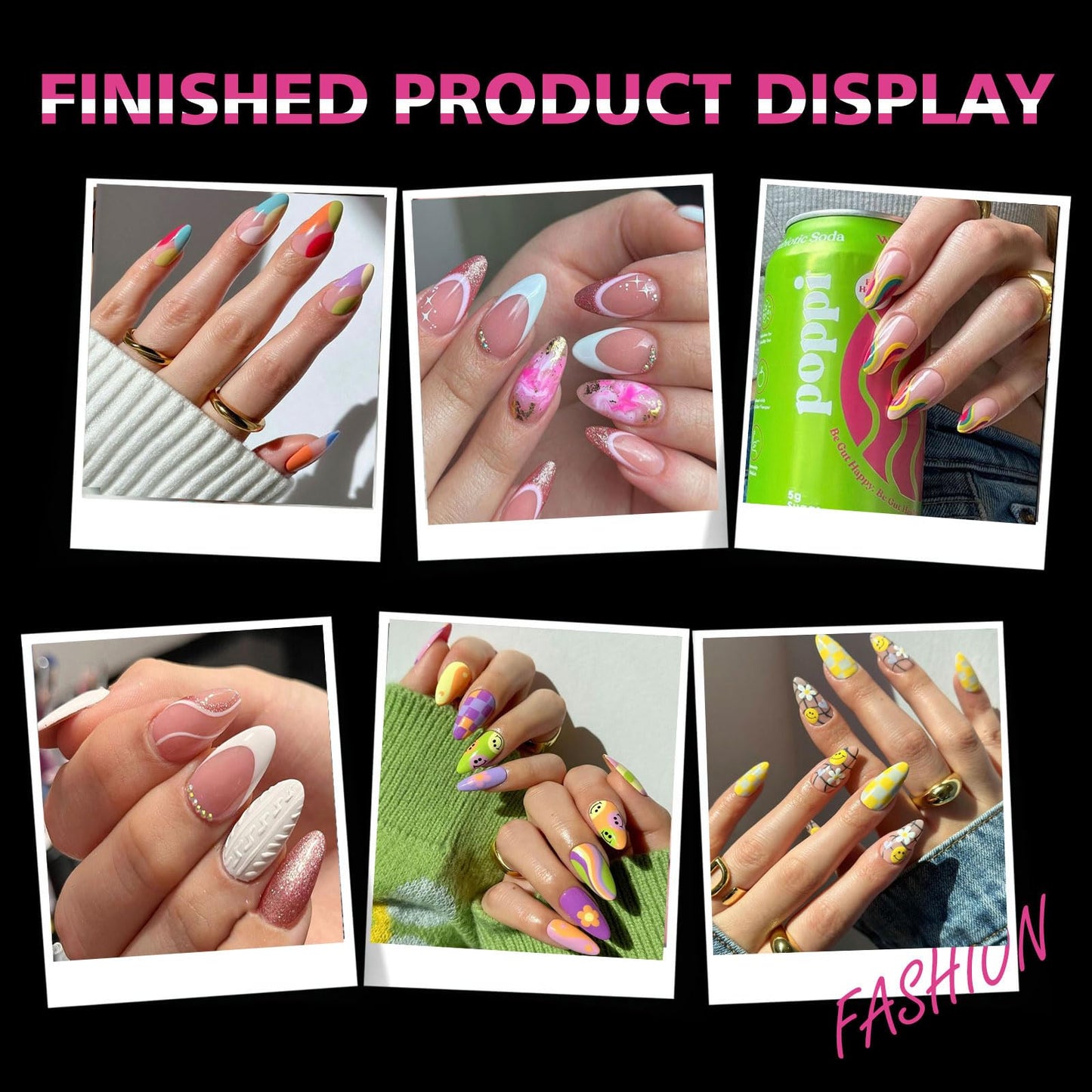 SITELENABY Thick Natural Almond Nail Tips,600PCS Soak Off Gel Fake Nail Extension Press on Nails,Full Cover False Nails Acrylic Nails 15 Size 00-13,Nail Art DIY