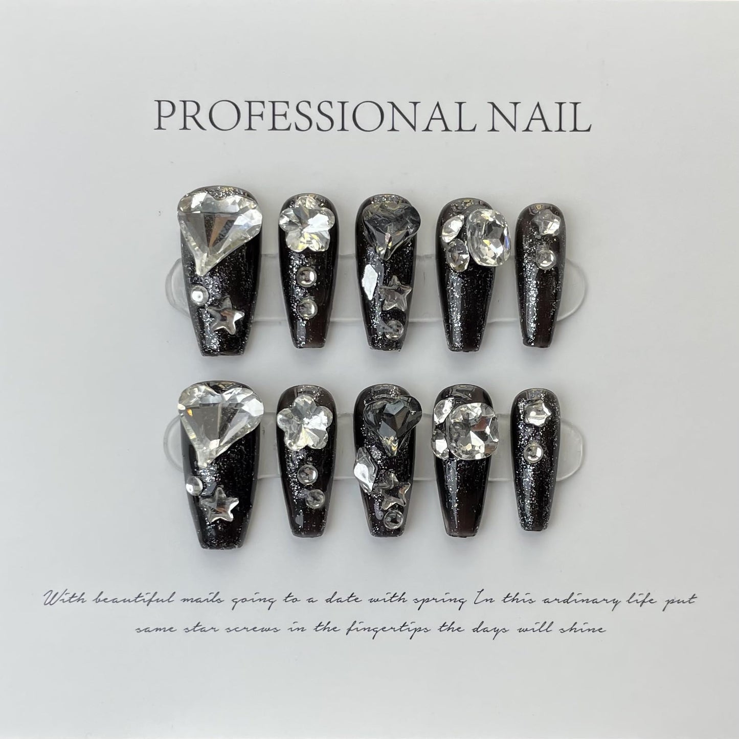 10-Piece Handmade Press On Nails Set - Convenient, Versatile, Reusable - Includes Press On Nails, Glue On Nails, Impress Nails - Pastel & Variety of Styles