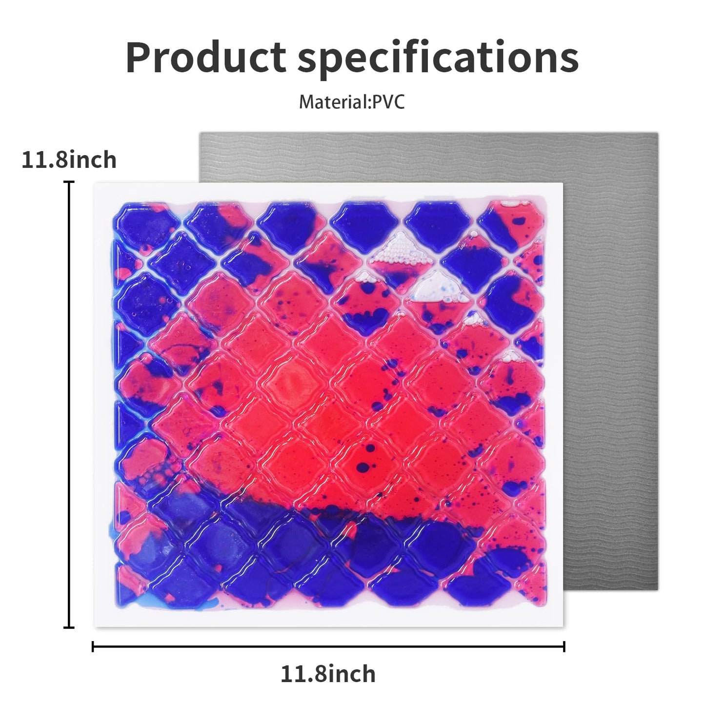 XIRDQYM Sensory Liquid Play Mats : 6-Tile Color-Changing Exercise Floor Mats for Children(6PYXM1)