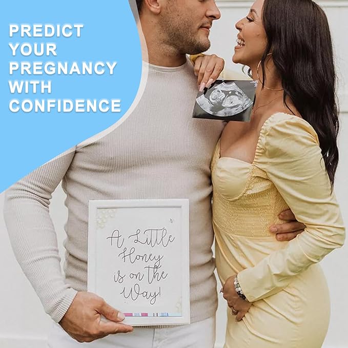 50 Ovulation Test Strips and 20 Pregnancy Test Strips Combo Kit, Rapid Fertility Predictor Kit, Accurate Pregnancy Detection, Prueba de Embarazo, 5mm Wider, with 70 Urine Cups (50LH+20HCG)