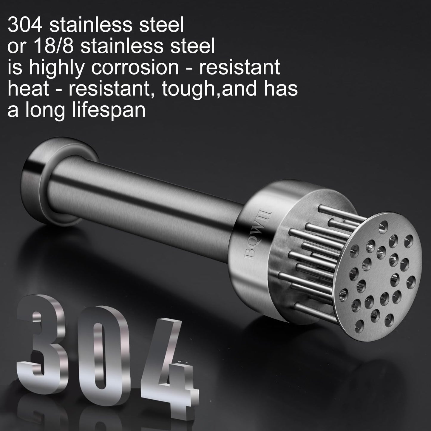BQWII Stainless Steel Meat Tenderizer Tool with 21 Sharp Needles - A Meat Tenderizer Mallet for Chicken and Beef, Durable Meat Mallet Hammer, Easy-Grip Meat Hammer Tenderizer
