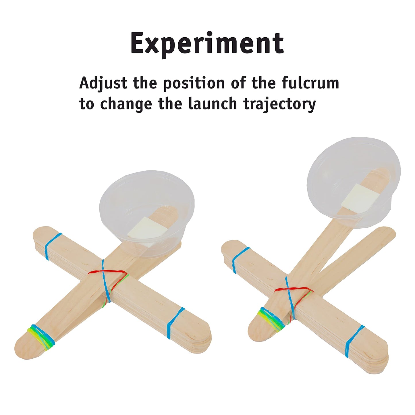 Catapult Kit, 5-Pack – Build 5 Mini Catapults, Complete STEM Project Kit for Classrooms and Groups, Ages 8+