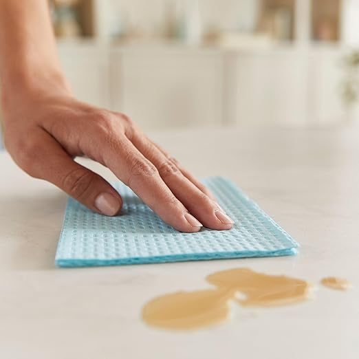 McKesson Disposable Towels [Pack of 500] for Dental Bibs, Nails, Tattoo, Dentist, Medical - 13 x 18 in, 2-Ply Tissue with Poly Back, Waffle Embossed, Blue