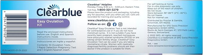 Clearblue Ovulation Complete Starter Kit, 10 Ovulation Tests and 1 Pregnancy Test (Pack of 2)