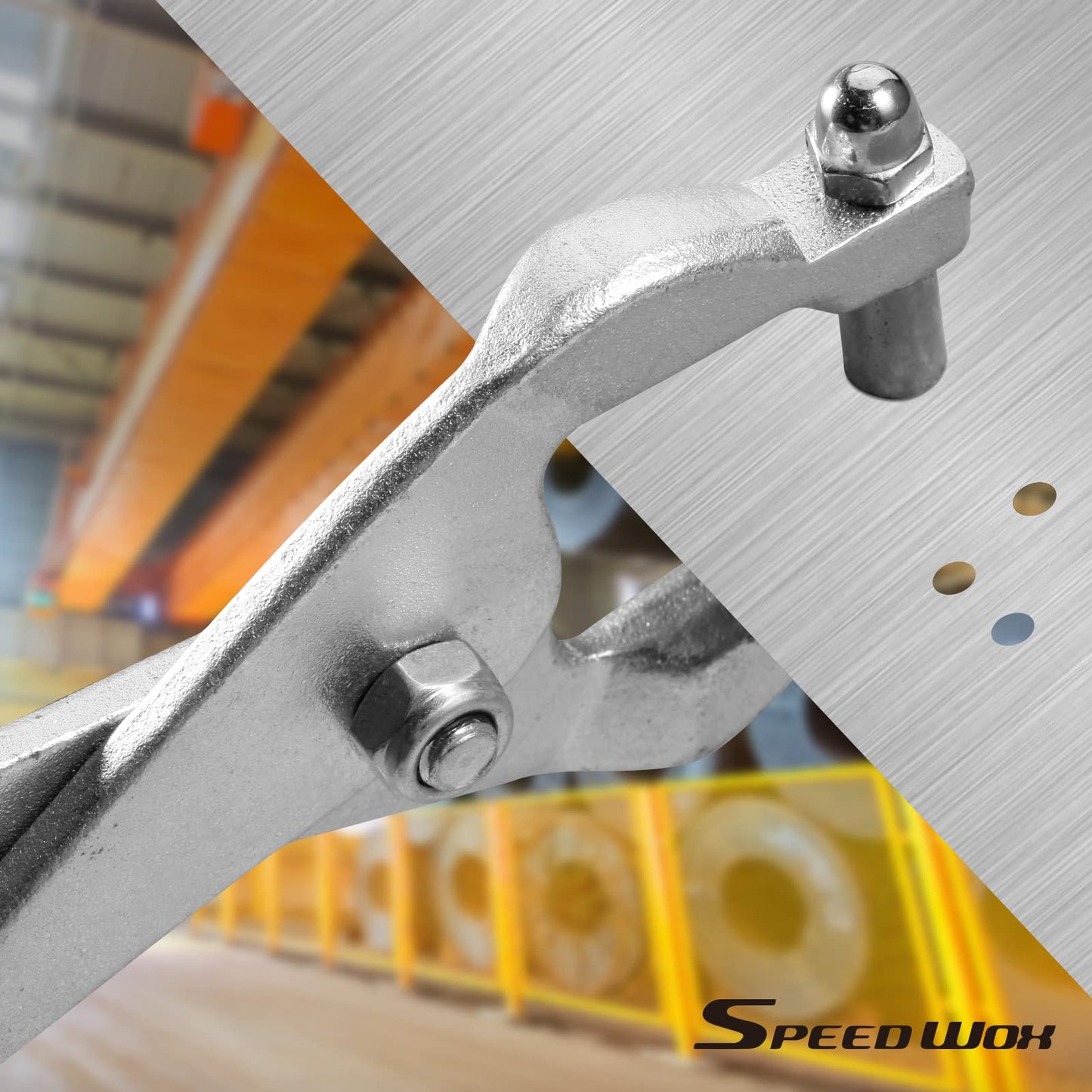 SPEEDWOX 10 Inch Ceiling Grid Punch Pliers - 3.24mm Grid Hole Punch for Rivets - Multifunctional Puncher for Thin Metal Sheet Decoration
