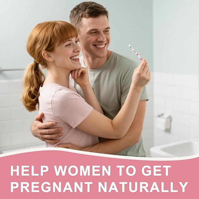 Pregnancy Test Strips with Urine Cups, hCG Detection Home Pregnancy Test, Sensitive & Over 99% Accurate, 50 Count Individually Wrapped, Rapid Pregnancy Tests Kit 5mm Wider 25mIU/mL