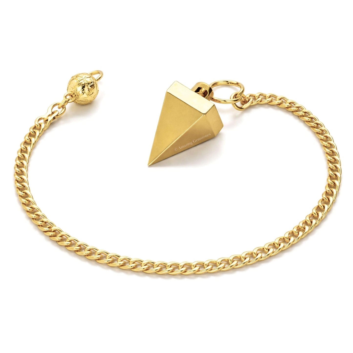 Amazing Gemstone Healing Metal Pendulums for Divination, Gold Small Cone Steel Copper Pendulum High Energy Pendulo de Bronce Pendulos de Mesa MP120