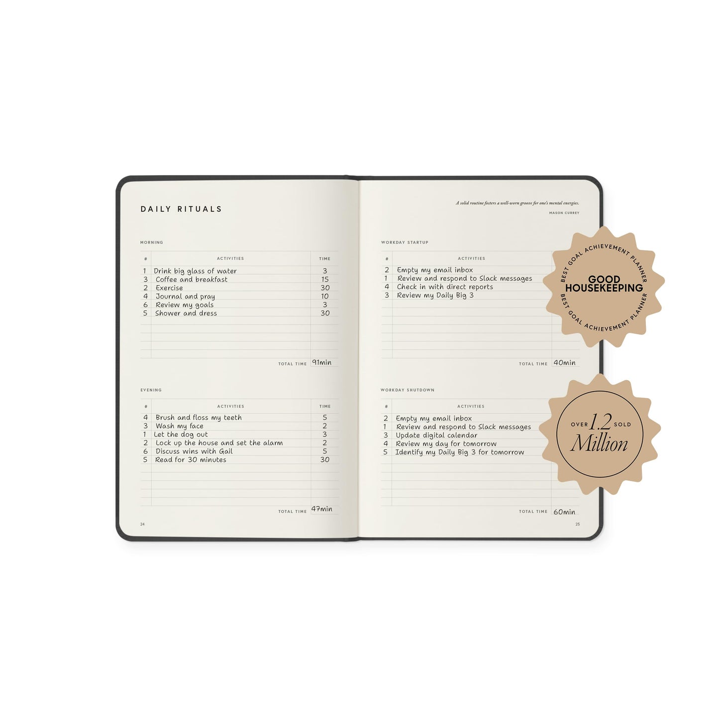 Full Focus Latte Linen Planner by Michael Hyatt - The #1 Daily Planner to Set Annual Goals, Increase Focus, Eliminate Overwhelm, and Achieve Your Biggest Goals - Hardcover
