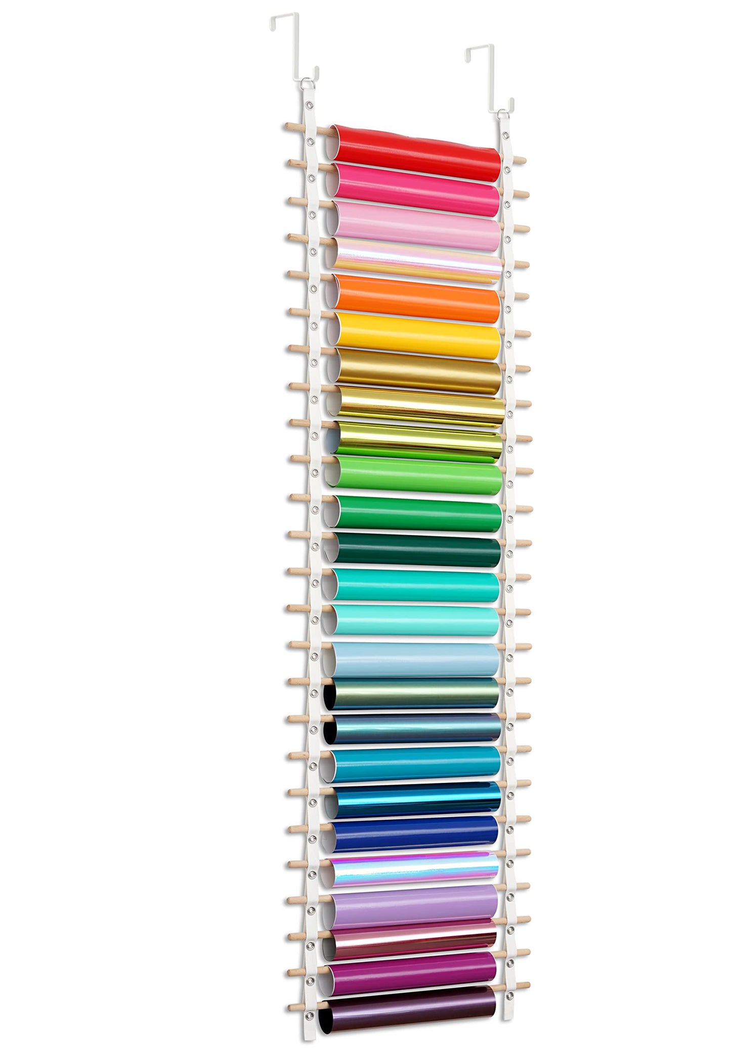 ZENXUS Door Hanging Straps for Vinyl Rolls Organizer, w/o Dowels