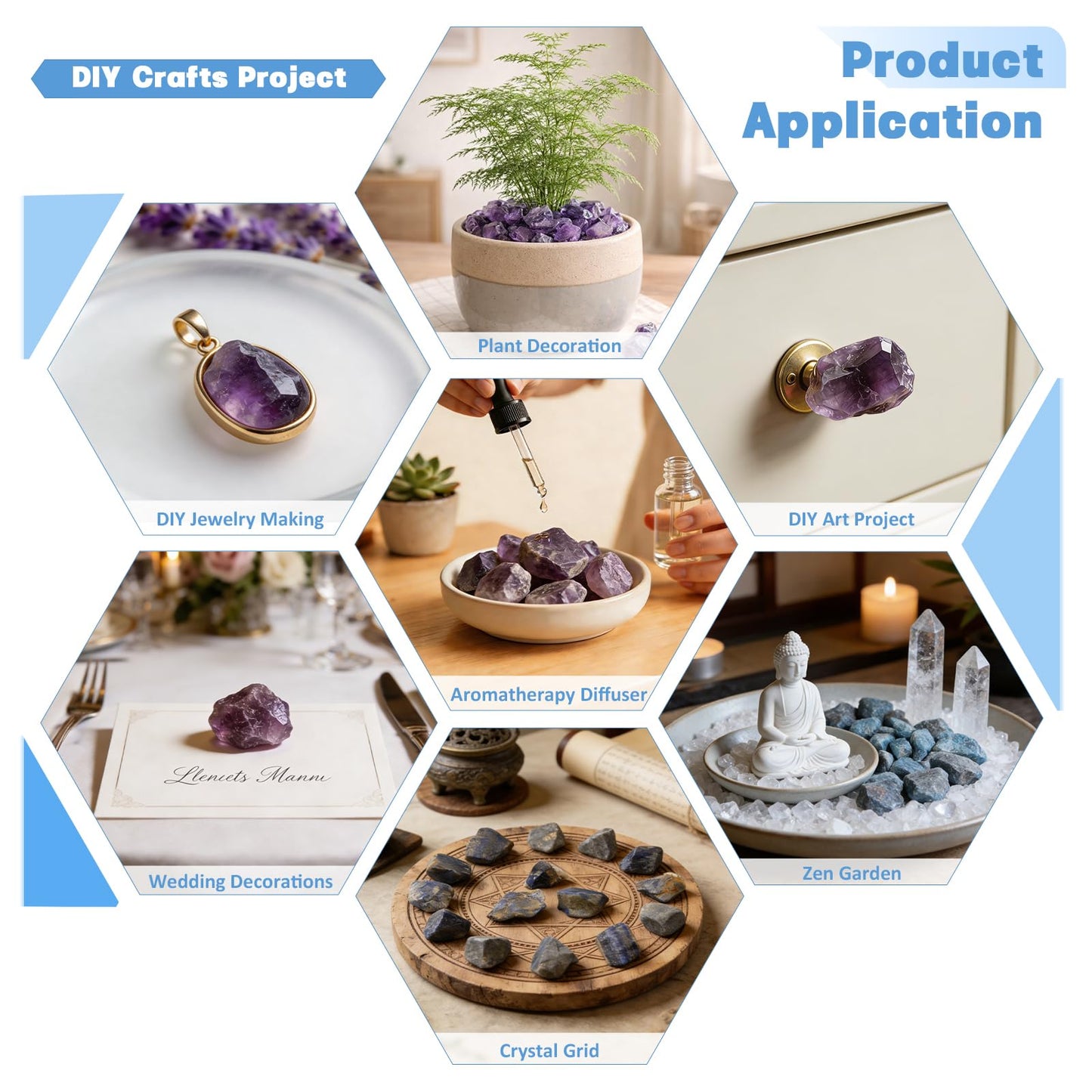 SUNYIK Natural Raw Stones Rough Rock Crystals for Tumbling,Cabbing, Black Pebble Stones, 1pound(About 460 Gram)