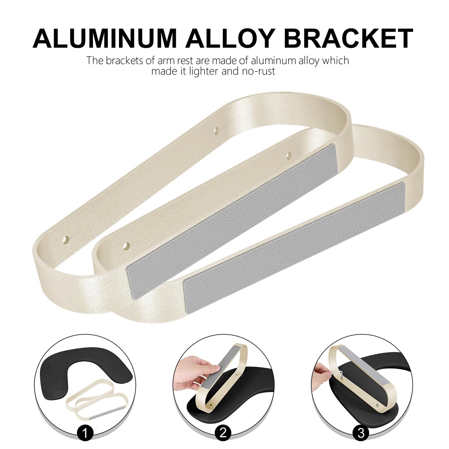 Manicure Arm Rest for Nails Tech,Cleanable Leather Nail Hand Rest,U Shaped Nail Arm Rest Stand with Aluminum Alloy Holder,Antislip Pads