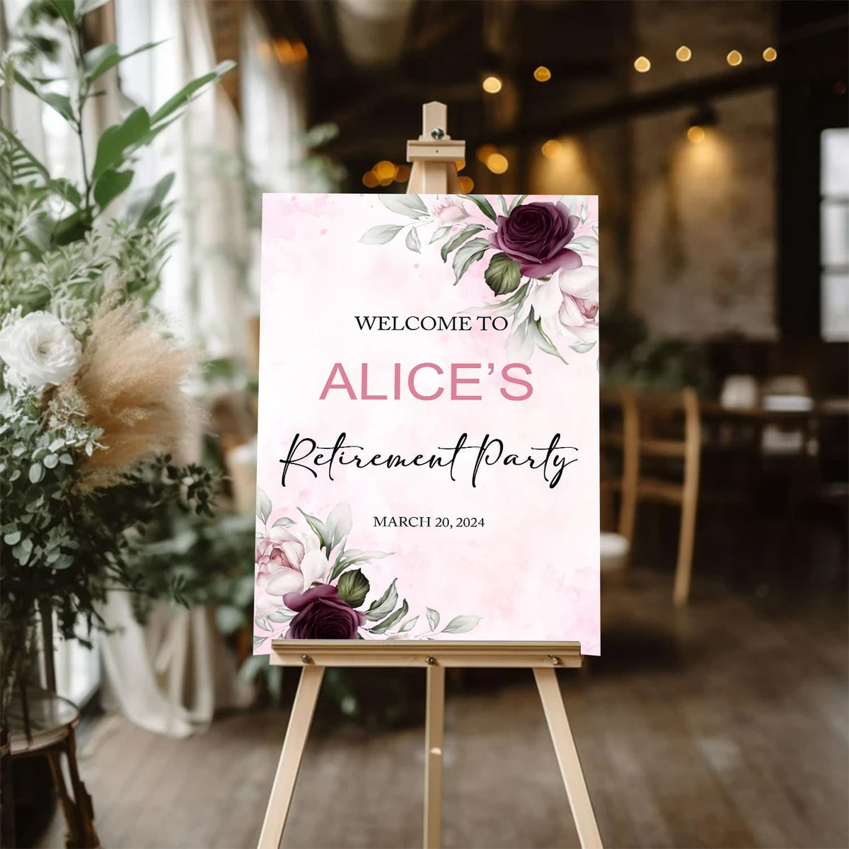 Purple Retirement Party Welcome Sign, Editable Retirement Party Welcome Sign, Retirement Luncheon Welcome Sign, Retirement Welcome Sign, Retirement Celebration Party Welcome Sign