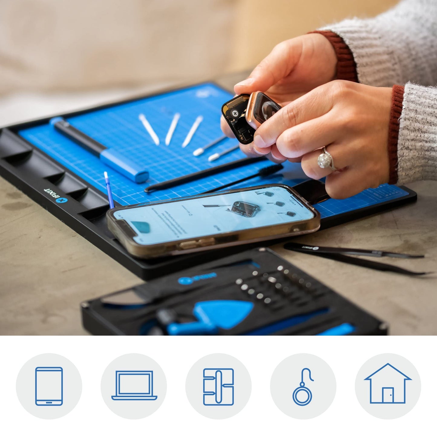 iFixit FixMat - Magnetic Electronic Repair Screws and Parts Organizer