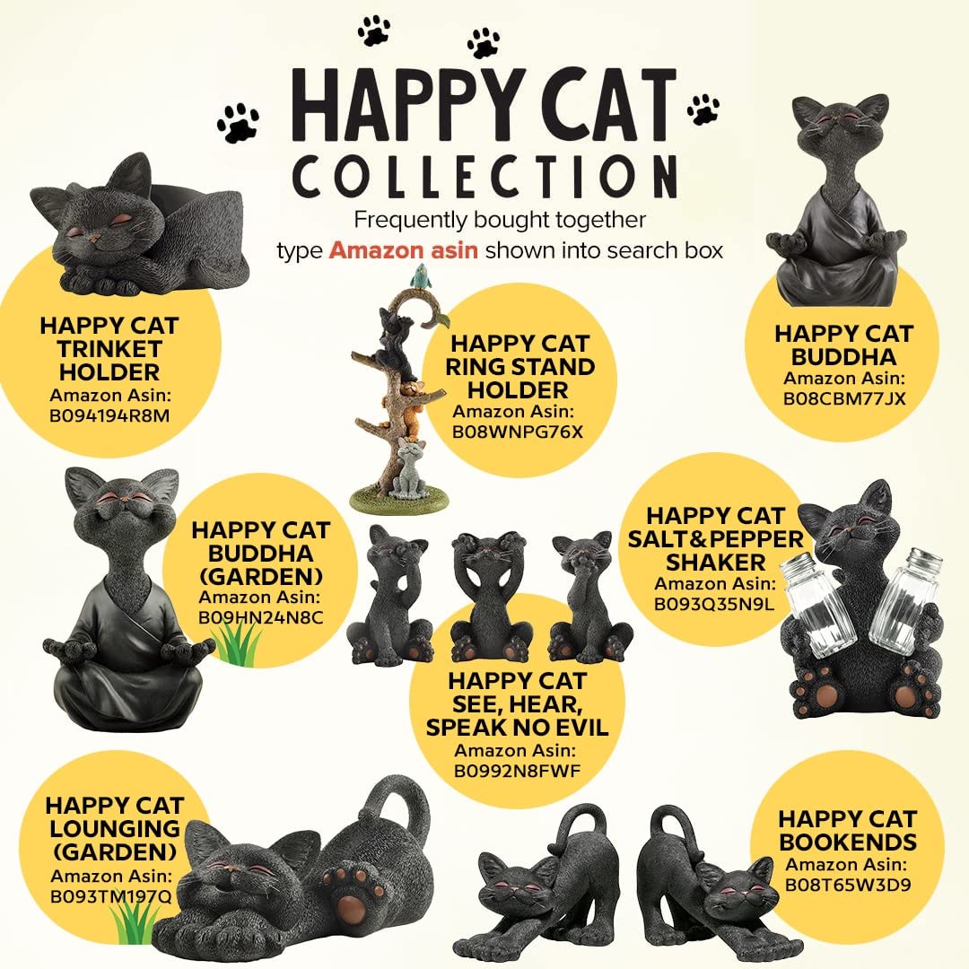 Whimsical Black Vampire Cat Figurine – Gothic Resin Halloween Decor for Cat Lovers – Whimsical Vampire Kitty Statue with Fangs and Cape – Spooky Cute Shelf Accent – Unique Gift for Pet or Horror Fans