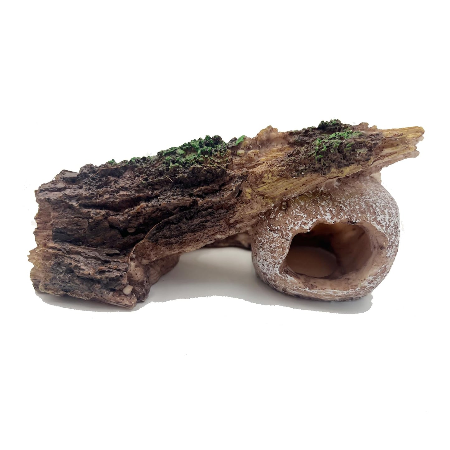 QIYURIDE Fish Tank Decorations, Large Aquarium Decor Accessories with Skull and Driftwood, Bearded Dragon Hideout, Reptile & Amphibian Habitat Hideouts