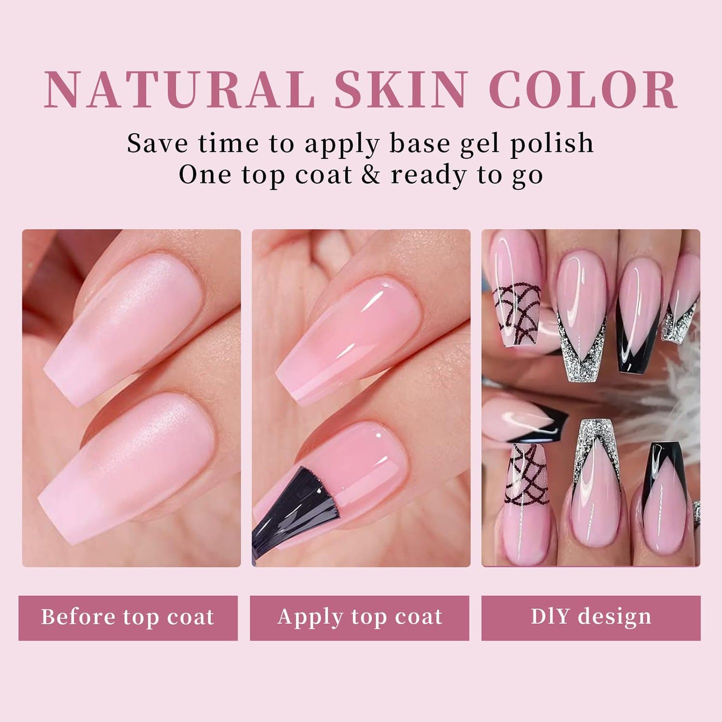 OFDNE Press on Nails Coffin 5 Colors Soft Gel Nail Tips 150pcs Full Cover Natural Long Lasting Fake Nails Extensions for Easy DIY Nail Art