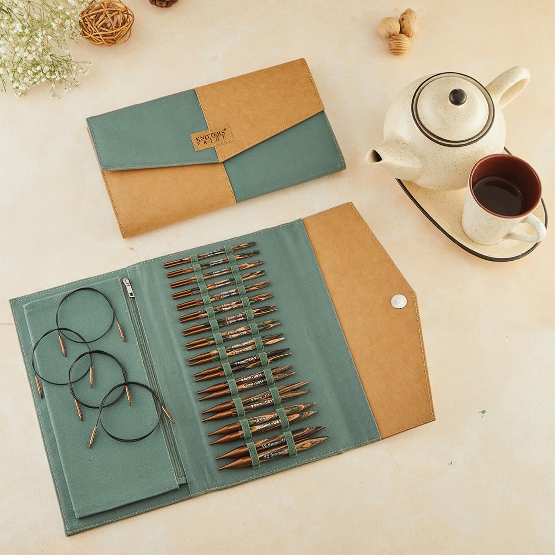 Knitter’s Pride Terra Grande Interchangeable Needle Set 4""(10cm) – 14 US Sizes (2.5 to 17)
