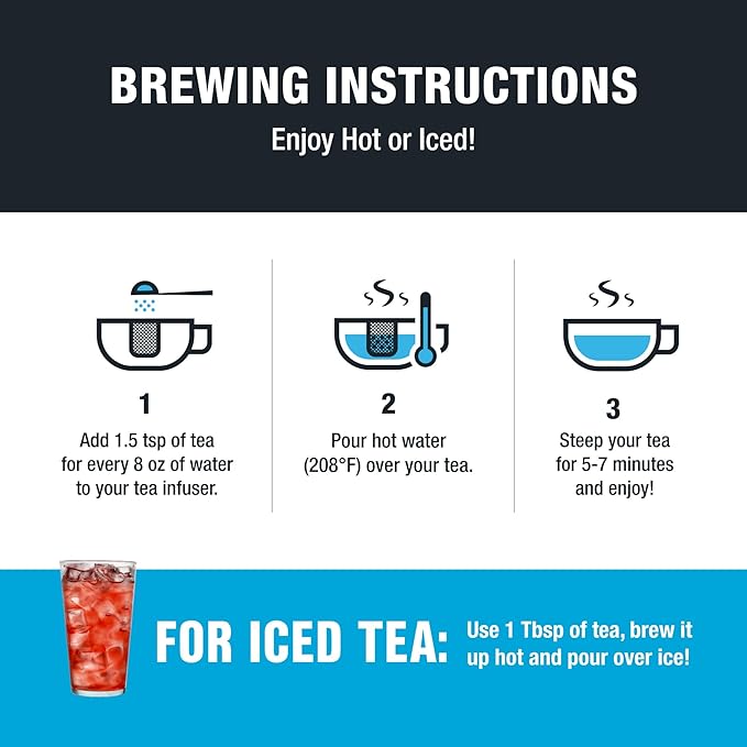 Tiesta Tea - Ginger Sweet Peach, Spicy Peach Herbal Tea, Tranquility Blend, Loose Leaf, Non-Caffeinated Hibiscus & Cane Sugar, Brews Up to 200 Cups, 16oz Bulk Pouch