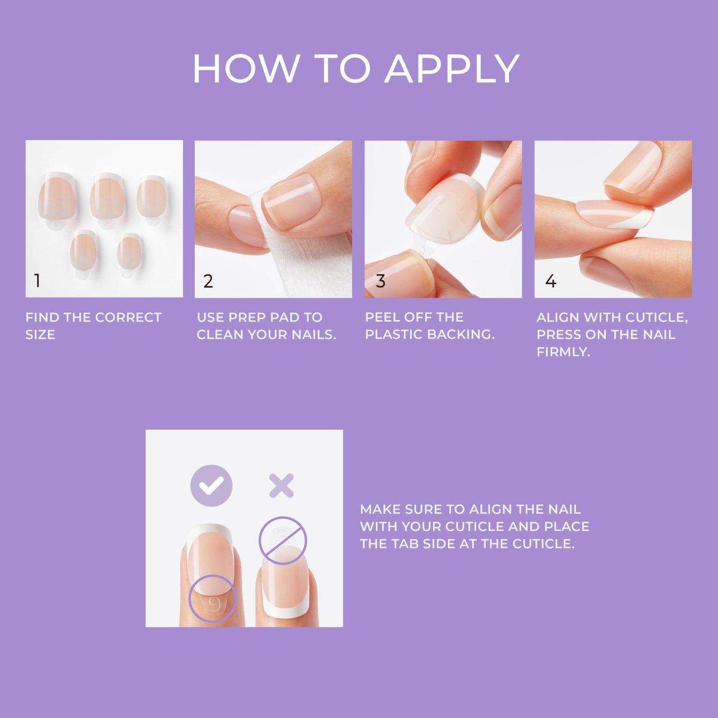 KISS imPRESS No Glue Mani Press On Nails,French,'Model',White,Short Size,Squoval Shape,Includes 30 Nails,Prep Pad,Instructions Sheet,1 Manicure Stick,1 Mini File,(Pack of 2)