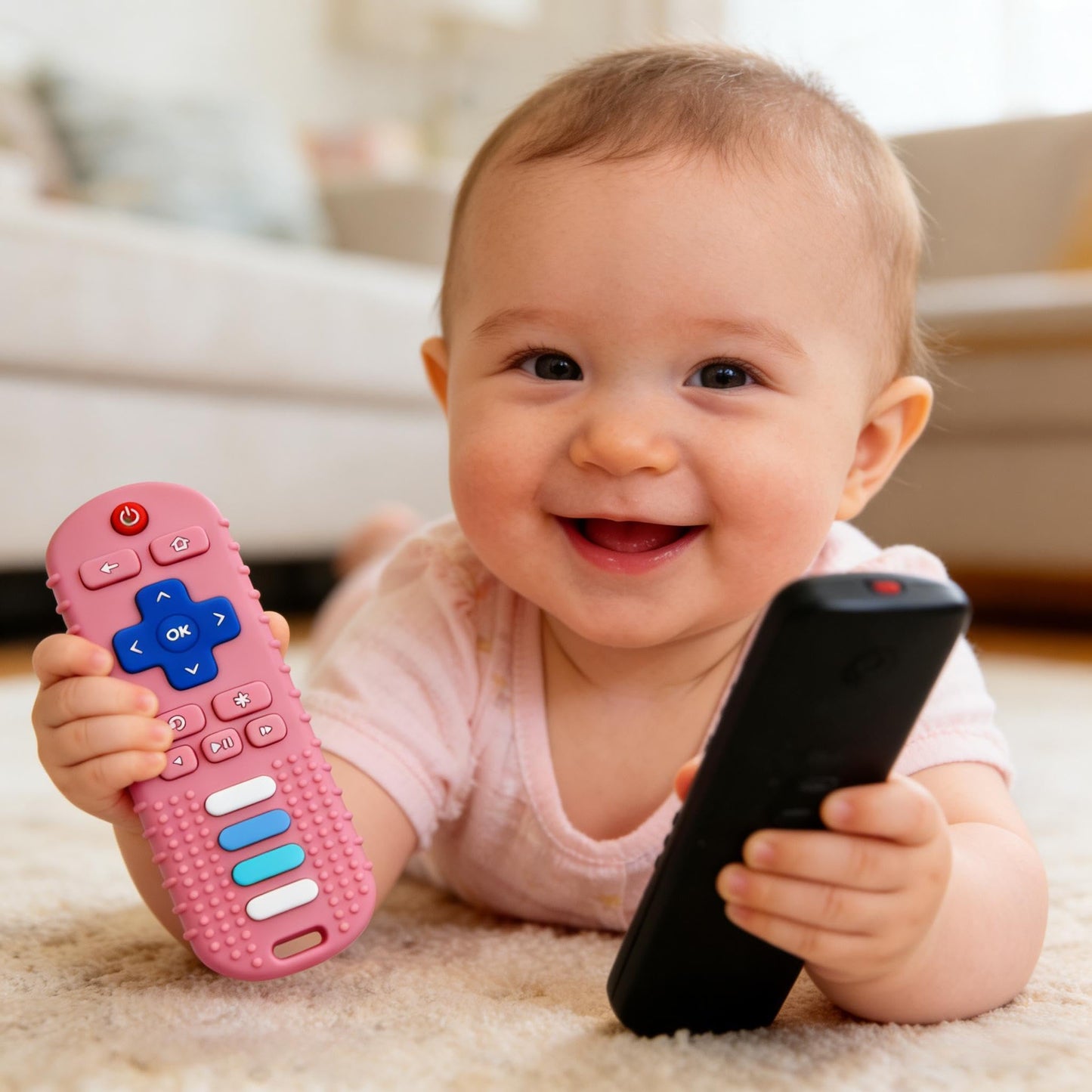 Baby Keys Teether&Baby Remote Toys for Babies 0-18 Months,BPA Free