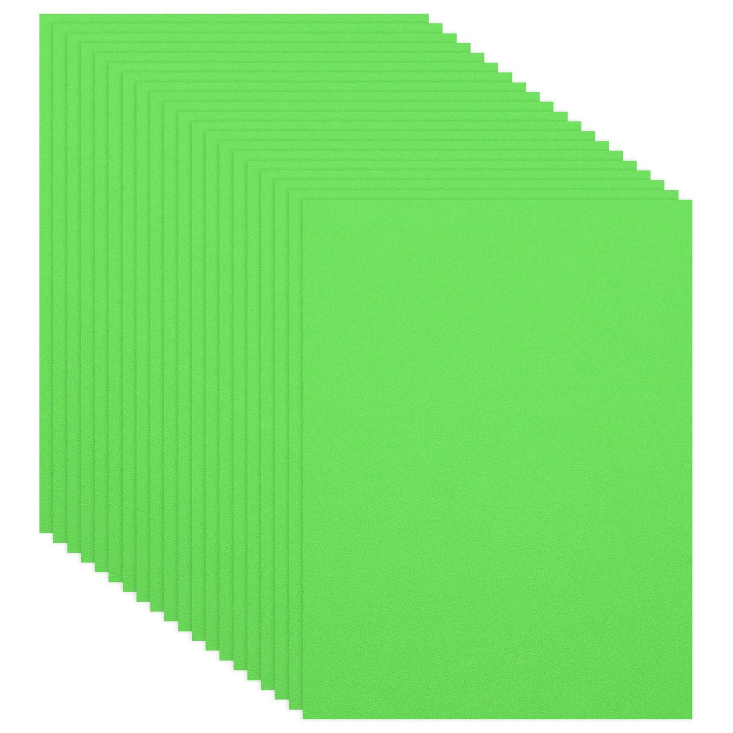 PATIKIL 20 Pcs Light Green EVA Foam Sheets, 11.8 x 7.87 Inches 1mm Thick Foam Sheets for Crafts Flexible DIY Handcraft Scrapbooking Art Supplies