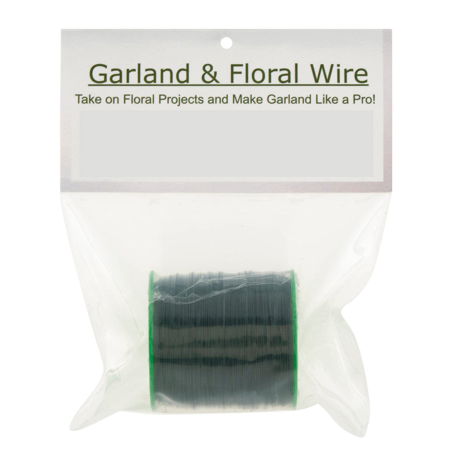 24 Gauge Floral Wire – 230 Yards Green Flexible Paddle Wire (1 lb Spool) for Crafts, Wreath Making, Garland, Floral Arrangements, Christmas Tree Decor and Holiday Decorating