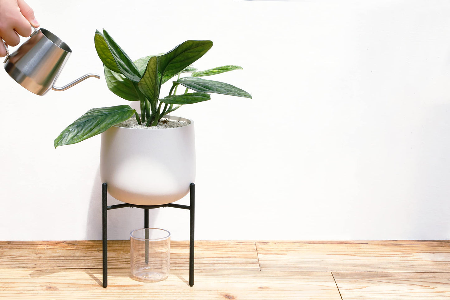 KINTO 29233 Plant Pot 8.3 inches (211_135 mm) Dark Gray Stand Type Pot
