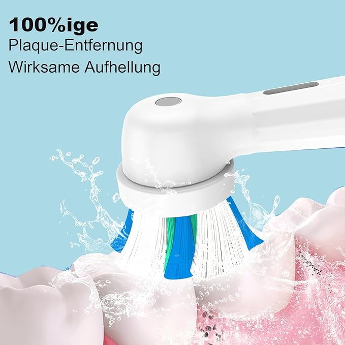IO Replacement Heads Compatible with Oral B IO 2/3/4/5/6/7/8/9/10 Series Electric Toothbrushes, Medium Softness Brush Heads Compatible with Oral B iO for Teeth and Gums Care (White)