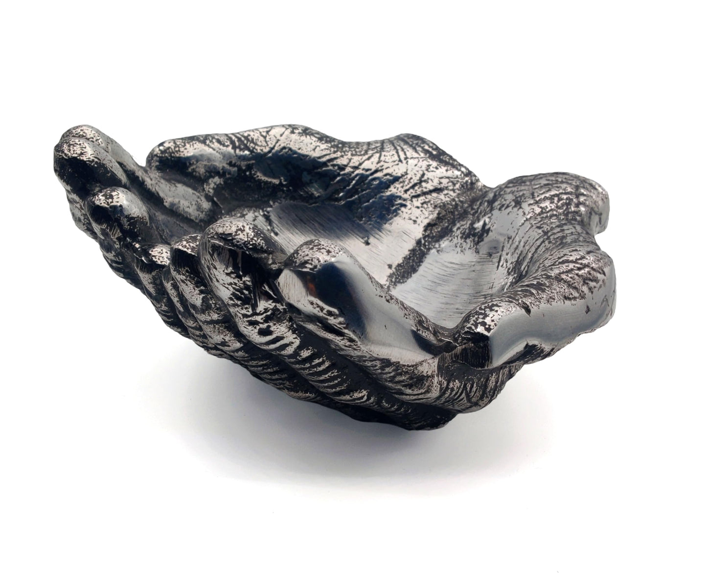 5MOONSUN5 Hands bowl with antique Finish for keys For decorative use Silver Finish, Home Decor Accent Dish Key Bowl for Entryway Table, hand Sculpture Table Art Gifts Decoration