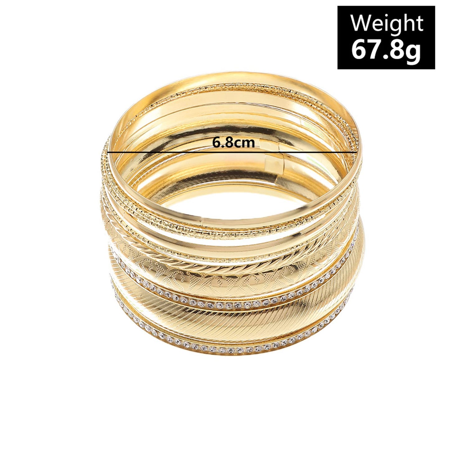 FUNOJOY Bangle Bracelets for Women,14K Gold Plated Boho Indian Multi Stackable Bangles For Women Jewelry Gifts