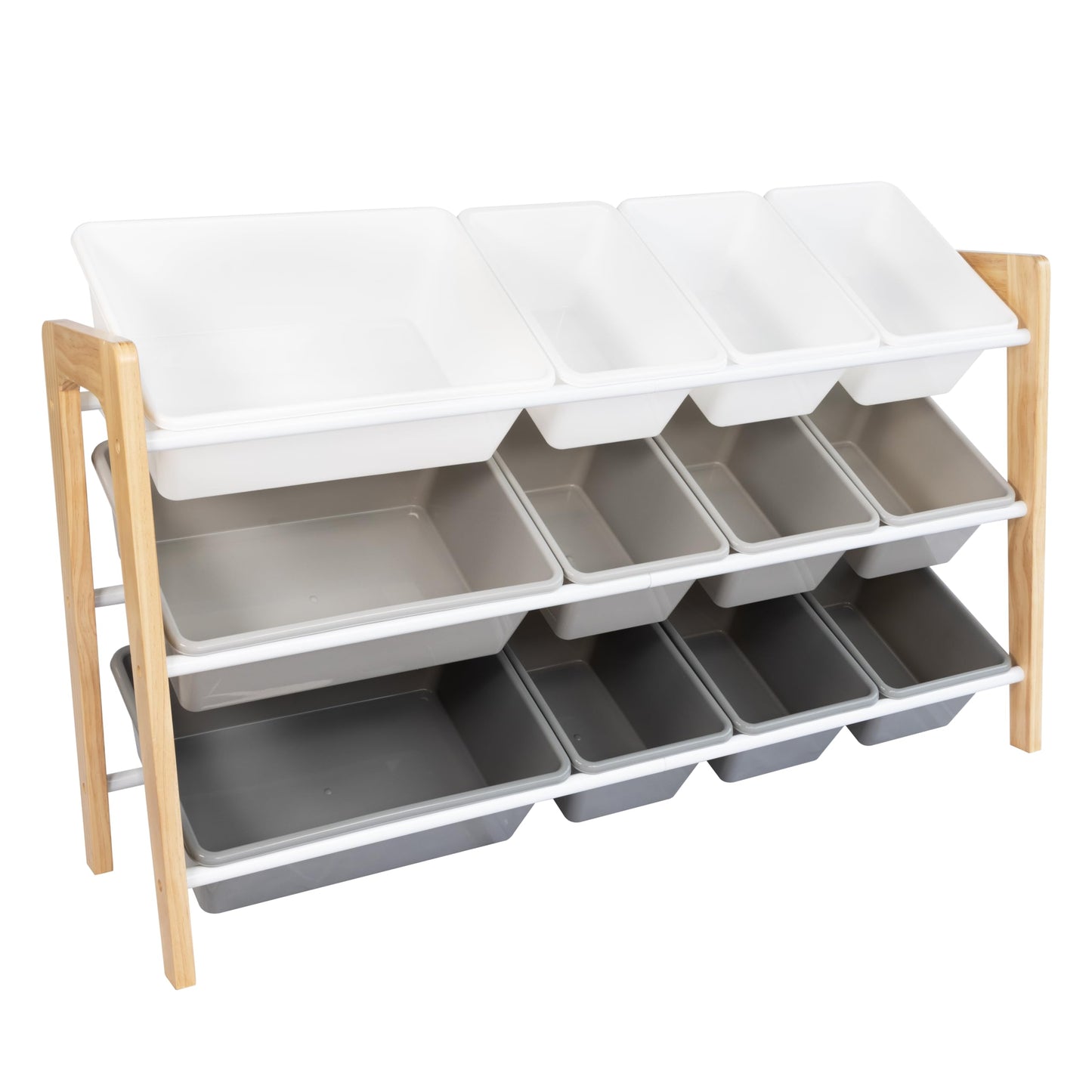 Humble Crew Kids Toy Storage Organizer with Bins, Laundry Hamper & Cleaning Set, Playroom Organization System with Whiteboard & Accessories