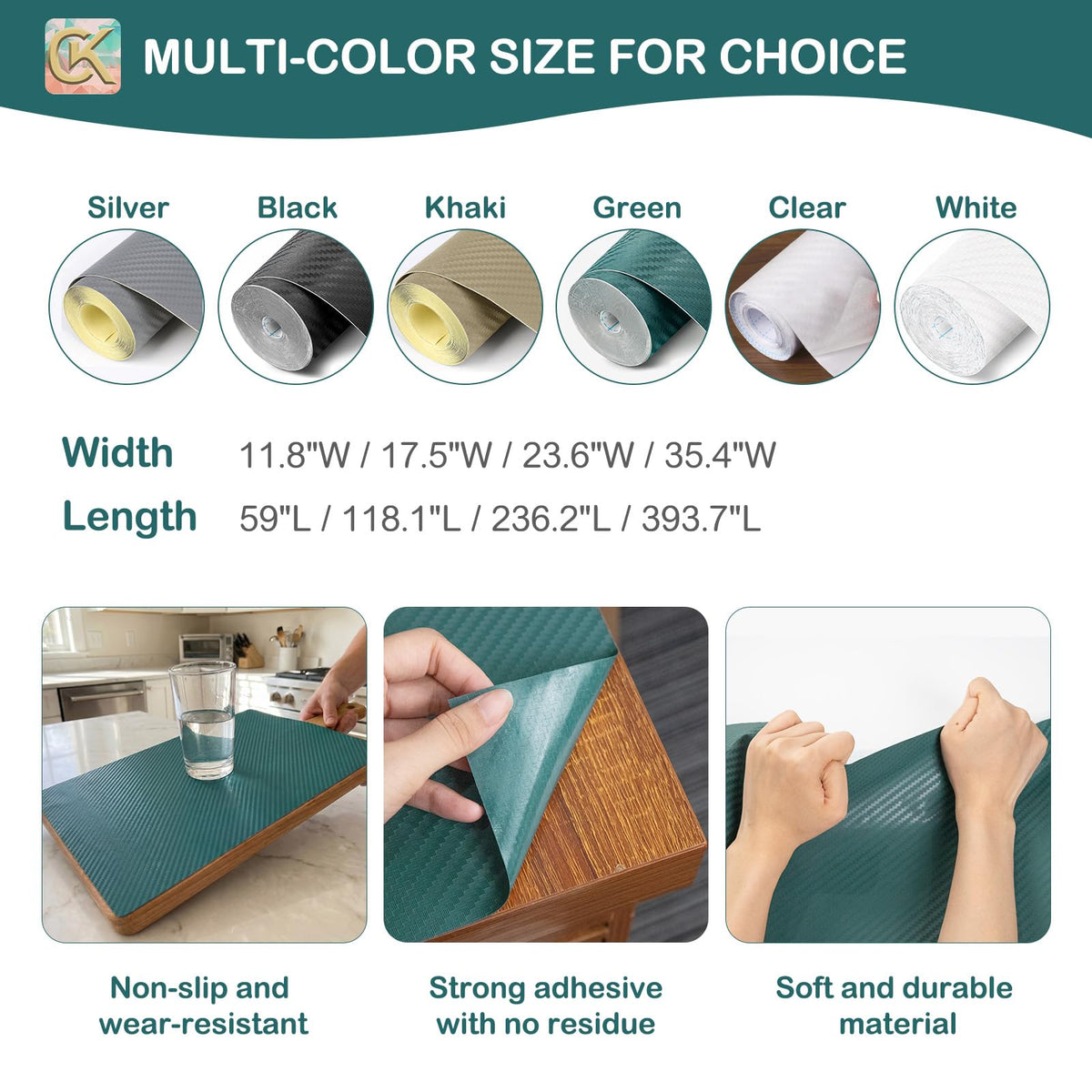 Self Adhesive Shelf Liner Kitchen Liner