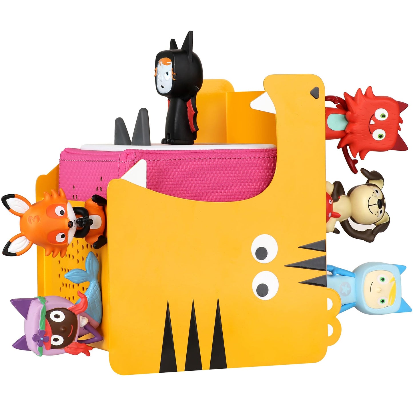 Tiger Shelf for Tonies Box Organizer Storage Shelf, Magnetic Floating Shelves for Toniebox 1/2 Player & Tonies Figures, Display Collection 30~40 Figures, Characters, Designed for Kids' Gifts