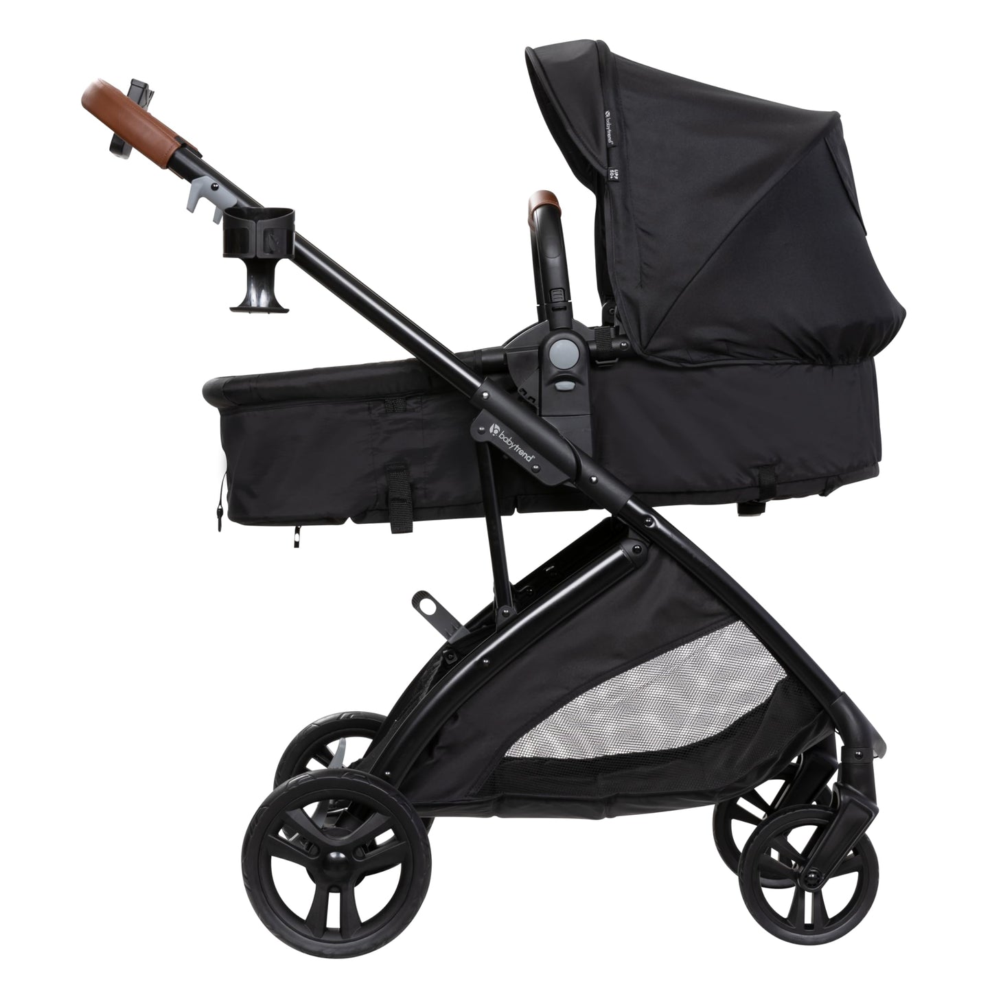 Baby Trend Passport Switch 6-in-1 Modular Travel System with EZ-Lift Plus Infant Car Seat, Midnight Cocoa